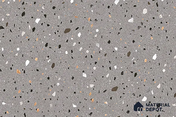 Terrazzo Wall Tile TL 02432 B Dark Slate Grey 18 x 12 inch Glossy Finish Ceramic Tile - 7 mm
