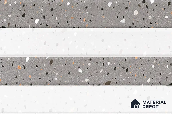 TL 02432 C Highlighter 1 Terrazzo Grey 18 x 12 inch Glossy Finish Ceramic Wall Tile - 7 mm