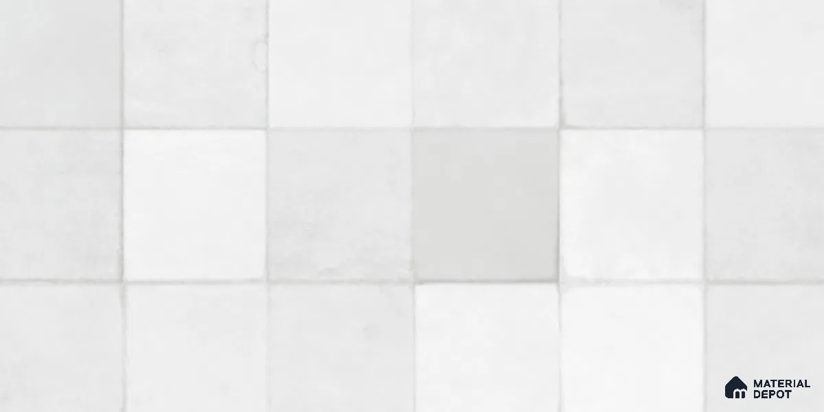 Faux Subway Wall Tile TL 10412 Squarebit Bone 2 ft x 1 ft Ceramic Glossy Finish - 9 mm | Suitable for Bathroom, Kitchen Backsplash