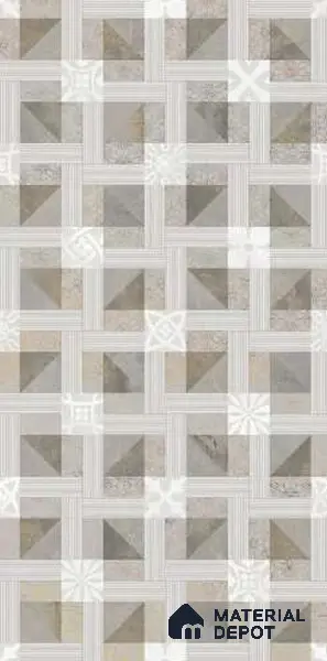 Brown Highlighter Wall Tile TL 06689 Gravier Verdant Elegance 2 ft x 4 ft Vitrified Carving Matte Finish - 9 mm | 4 Random Design | Suitable for Living Room, Bedroom, Bathroom