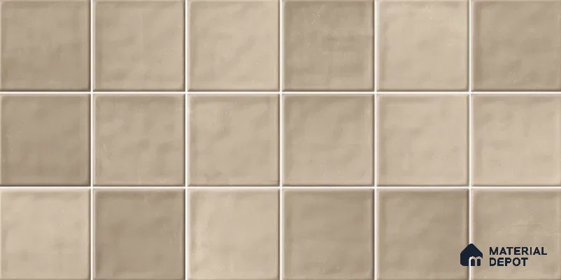 Subway Wall Tile TL 06007 F Dove Gris Plain 2 ft x 1 ft Ceramic Glossy Finish - 7.5 mm | Suitable For Kitchen, Bathroom | Please Expect a Slight Variation of Pattern