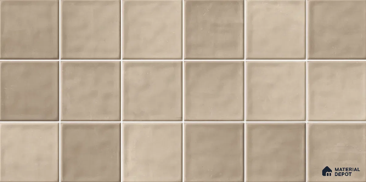 Subway Wall Tile TL 06007 F Dove Gris Plain 2 ft x 1 ft Ceramic Glossy Finish - 7.5 mm | Suitable For Kitchen, Bathroom | Please Expect a Slight Variation of Pattern