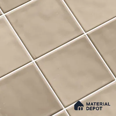 Subway Wall Tile TL 06007 F Dove Gris Plain 2 ft x 1 ft Ceramic Glossy Finish - 7.5 mm | Suitable For Kitchen, Bathroom | Please Expect a Slight Variation of Pattern