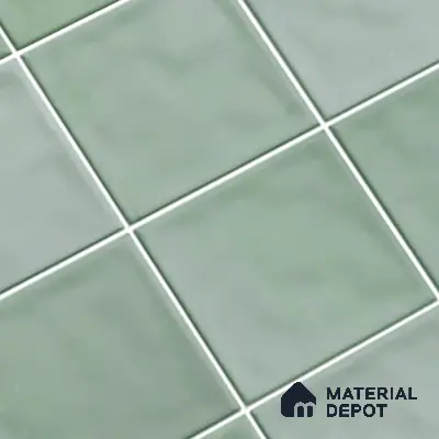 Subway Wall Tile TL 06007 H Dove Sea Green Plain 2 ft x 1 ft Ceramic Glossy Finish - 7.5 mm | Suitable For Kitchen, Bathroom | Please Expect a Slight Variation of Pattern