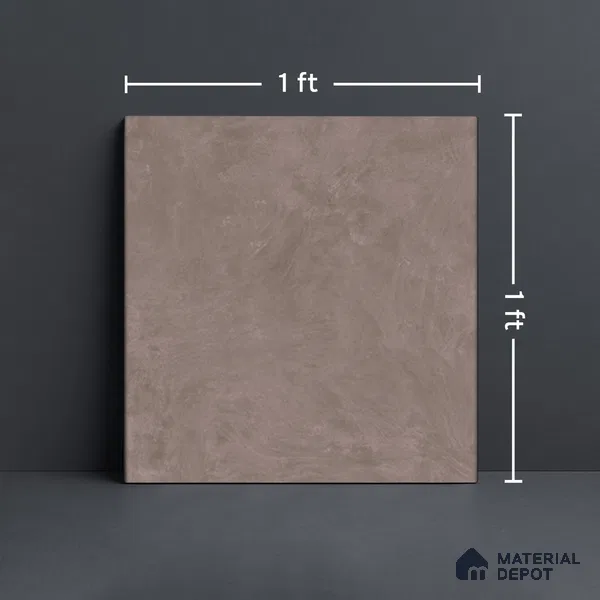 Stone Matching Floor Tile TL 05466 B Lustra Mailo Taupe 1 ft x 1 ft Ceramic Antiskid Matte Finish - 9 mm | Suitable for Bathroom, Kitchen