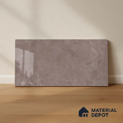 Stone Wall Tile TL 05466 E Mailo Taupe 2 ft x 1 ft Ceramic Glossy Finish - 9 mm | Suitable for Bathroom, Kitchen
