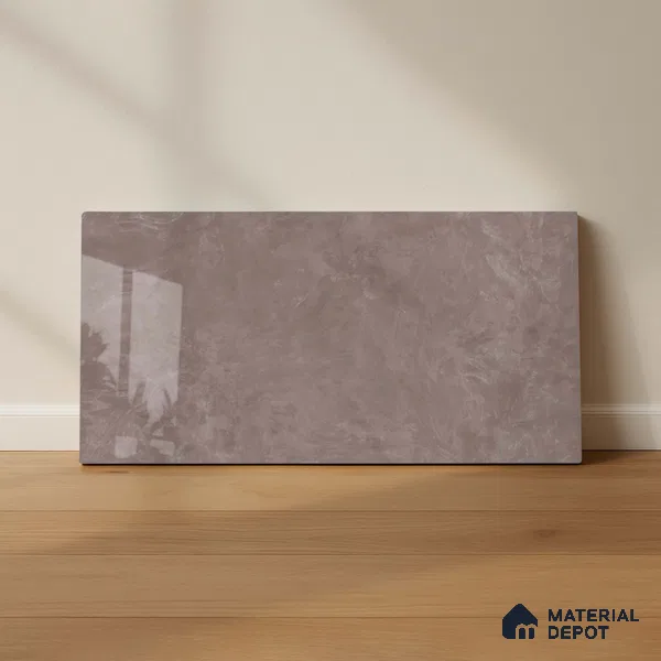 Stone Wall Tile TL 05466 E Mailo Taupe 2 ft x 1 ft Ceramic Glossy Finish - 9 mm | Suitable for Bathroom, Kitchen