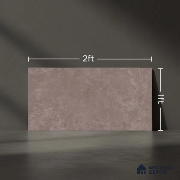 Stone Wall Tile TL 05466 E Mailo Taupe 2 ft x 1 ft Ceramic Glossy Finish - 9 mm | Suitable for Bathroom, Kitchen
