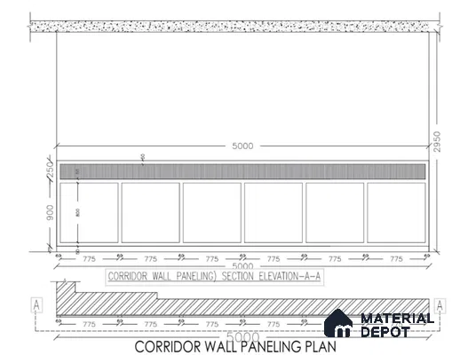 HR 00445 16.40 ft x 3.7 ft CNC Made HDHMR Panel - 17 mm