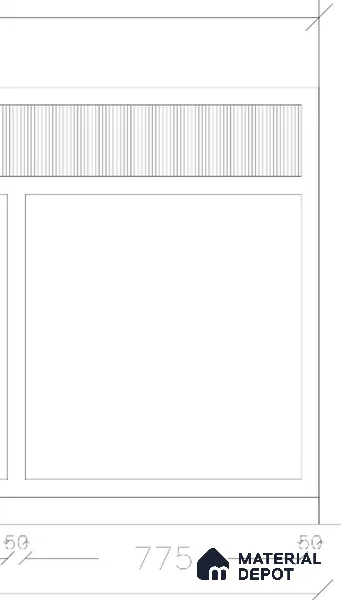 HR 00446 11.8 ft x 3 ft CNC Made HDHMR Panel - 17 mm