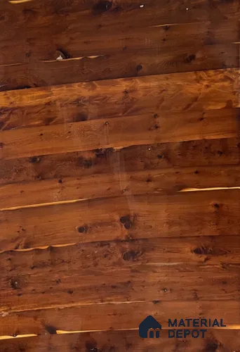 Hz-Smoked English Yew 2440x1220 mm Silicon Natural Veneer - 3.7 mm