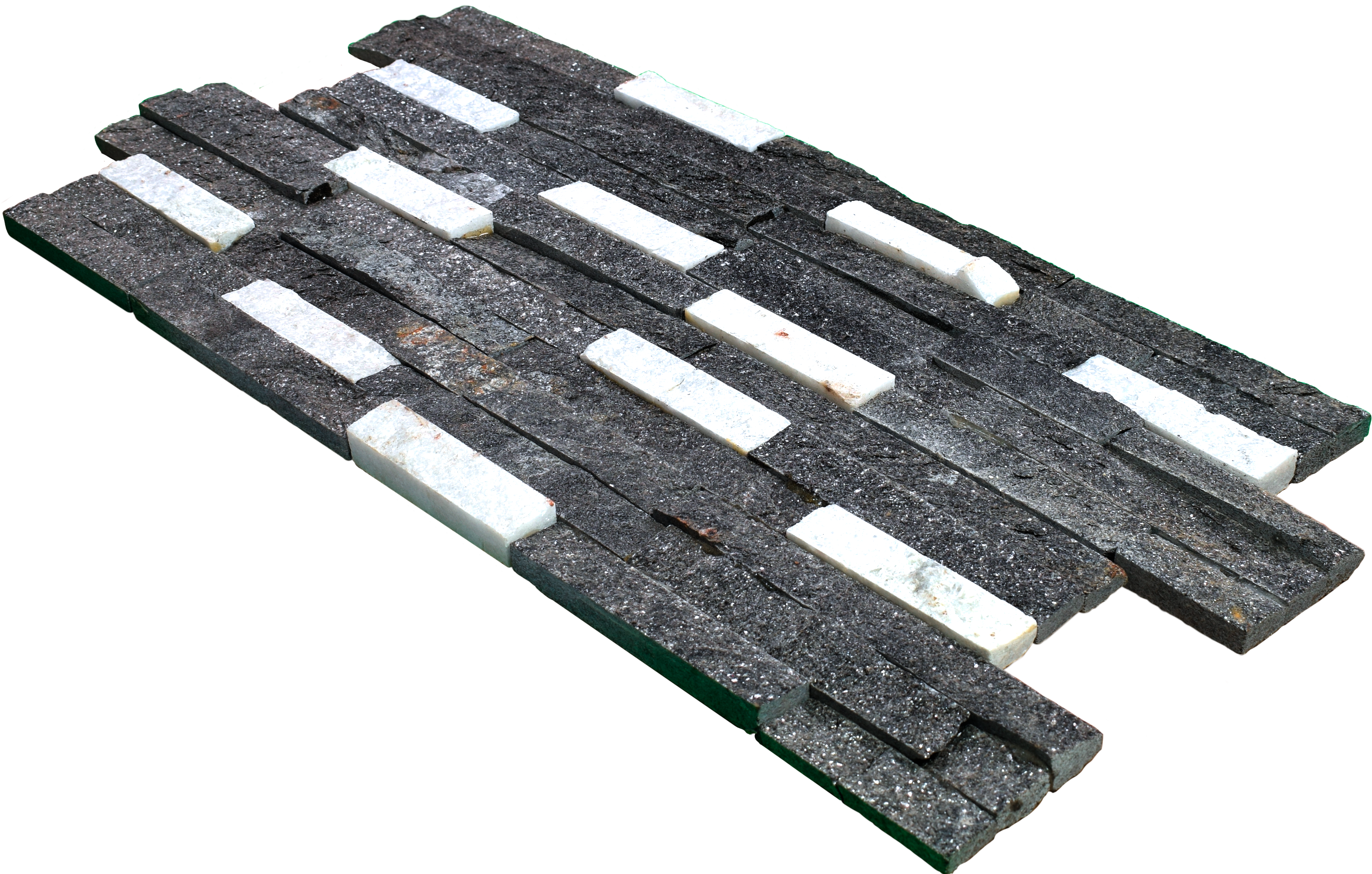 WL 00099 Ice Sparkle 600 x 150 mm Natural Stone Wall Cladding |  Stone is a Natural Product, Please Expect Variation in Shades