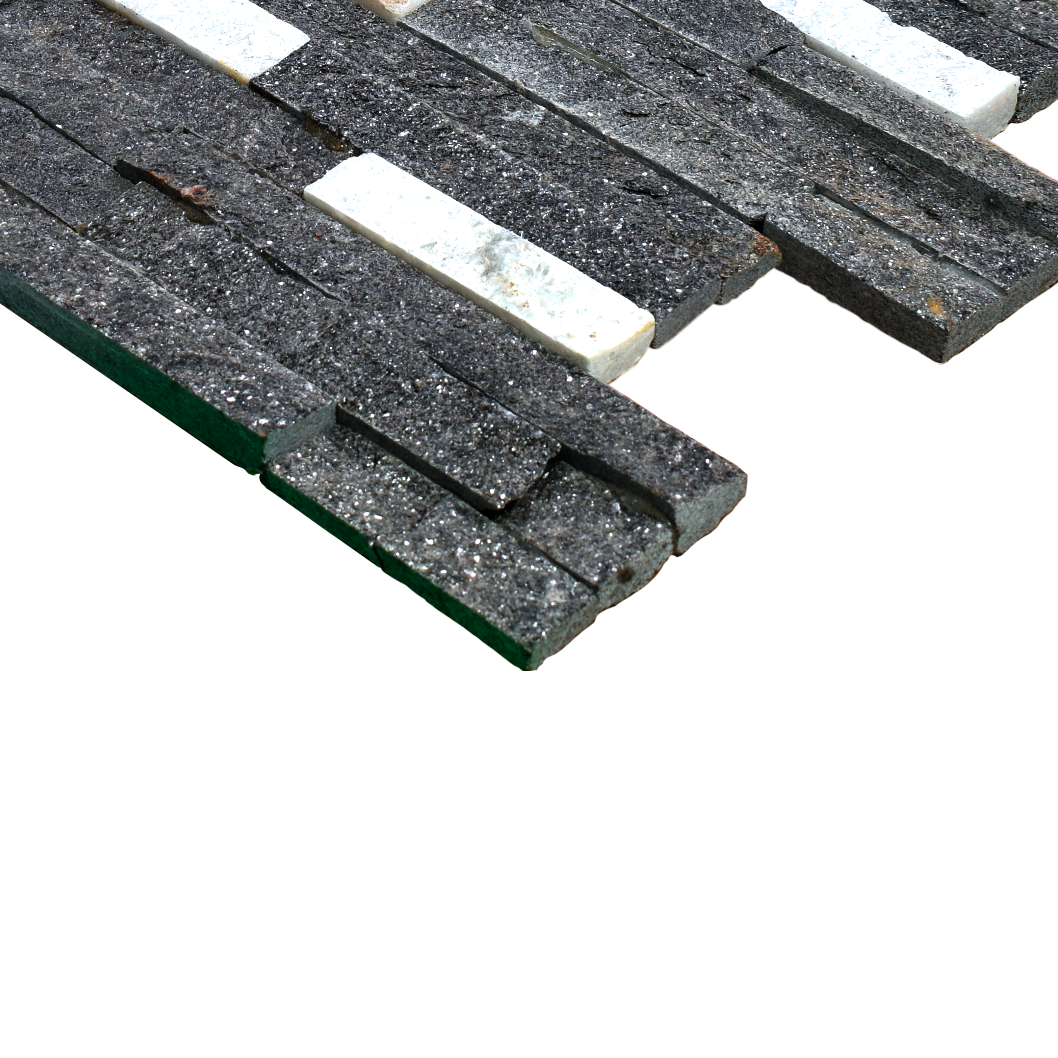 WL 00099 Ice Sparkle 600 x 150 mm Natural Stone Wall Cladding | Stone is a Natural Product, Please Expect Variation in Shades