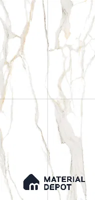 Marble Floor & Wall Tile | TL 01072 Ice White | 4 ft x 2 ft Matte Finish Vitrified Tile - 9 mm | Suitable For Living Room, Bedroom, Dining Area