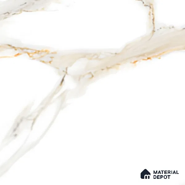 Marble Floor & Wall Tile | TL 01072 Ice White | 4 ft x 2 ft Matte Finish Vitrified Tile - 9 mm | Suitable For Living Room, Bedroom, Dining Area