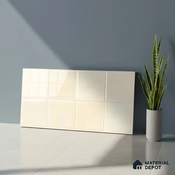 Faux Subway Wall Tile TL 05768 B Imola Peaky Decor 600x300 mm Glossy Finish Tile - 9 mm | Please Expect a Slight Variation of Pattern (Sample)