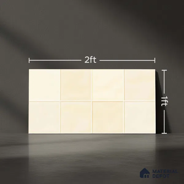 Faux Subway Wall Tile TL 05768 B Imola Peaky Decor 600x300 mm Glossy Finish Tile - 9 mm | Please Expect a Slight Variation of Pattern (Sample)