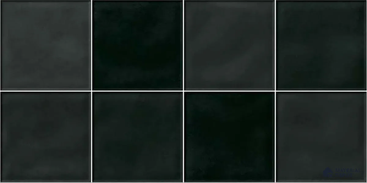 Faux Subway Wall Tile TL 05768 D Imola Black Decor 600x300 mm Glossy Finish Tile - 9 mm | Please Expect a Slight Variation of Pattern (Sample)
