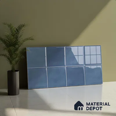 Faux Subway Wall Tile TL 05768 E Imola Ocean Decor 600x300 mm Glossy Finish Tile - 9 mm | Please Expect a Slight Variation of Pattern (Sample)