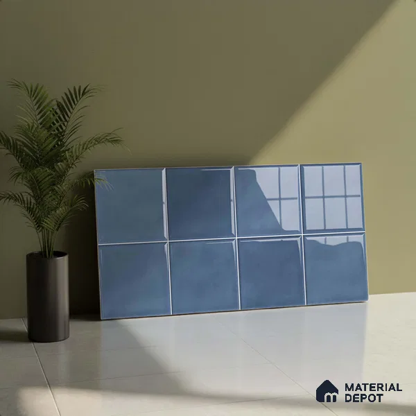 Faux Subway Wall Tile TL 05768 E Imola Ocean Decor 600x300 mm Glossy Finish Tile - 9 mm | Please Expect a Slight Variation of Pattern (Sample)