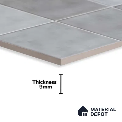 Faux Subway Wall Tile TL 05768 F Imola Grey Decor 600x300 mm Glossy Finish Tile - 9 mm | Please Expect a Slight Variation of Pattern