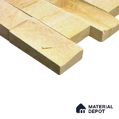 WL 00098 Imperial 150 x 75 mm Natural Stone Wall Cladding | 1 Sq. Ft. = 8 Pieces |  Stone is a Natural Product, Please Expect Variation in Shades