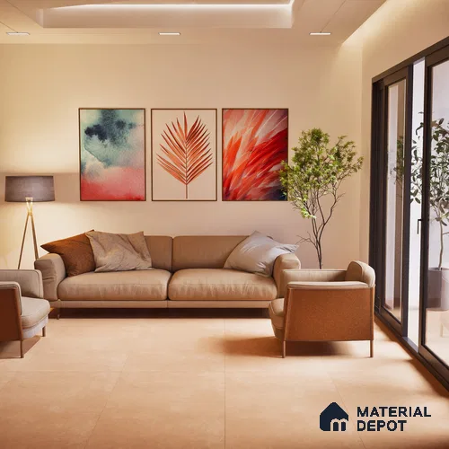 TL 02250 C Imporio Brown 4 ft x 2 ft Diamond Surface Glazed Vitrified Wall & Floor Tile - 9 mm (Random 3)
