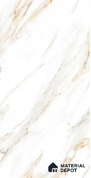 Marble Floor & Wall Tile TL 02162 Imporio White 4 ft x 2 ft Diamond Surface Glazed Vitrified Tile - 9 mm (Random 4)