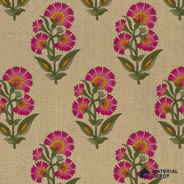 Indian Floral Theme Repeat Design Wallpaper, Luxury 10 Meter x 19.68 Inches Soft Feel Paper Type Wallpaper -54 Sq. Ft. | Minimum 15% wastage during installation