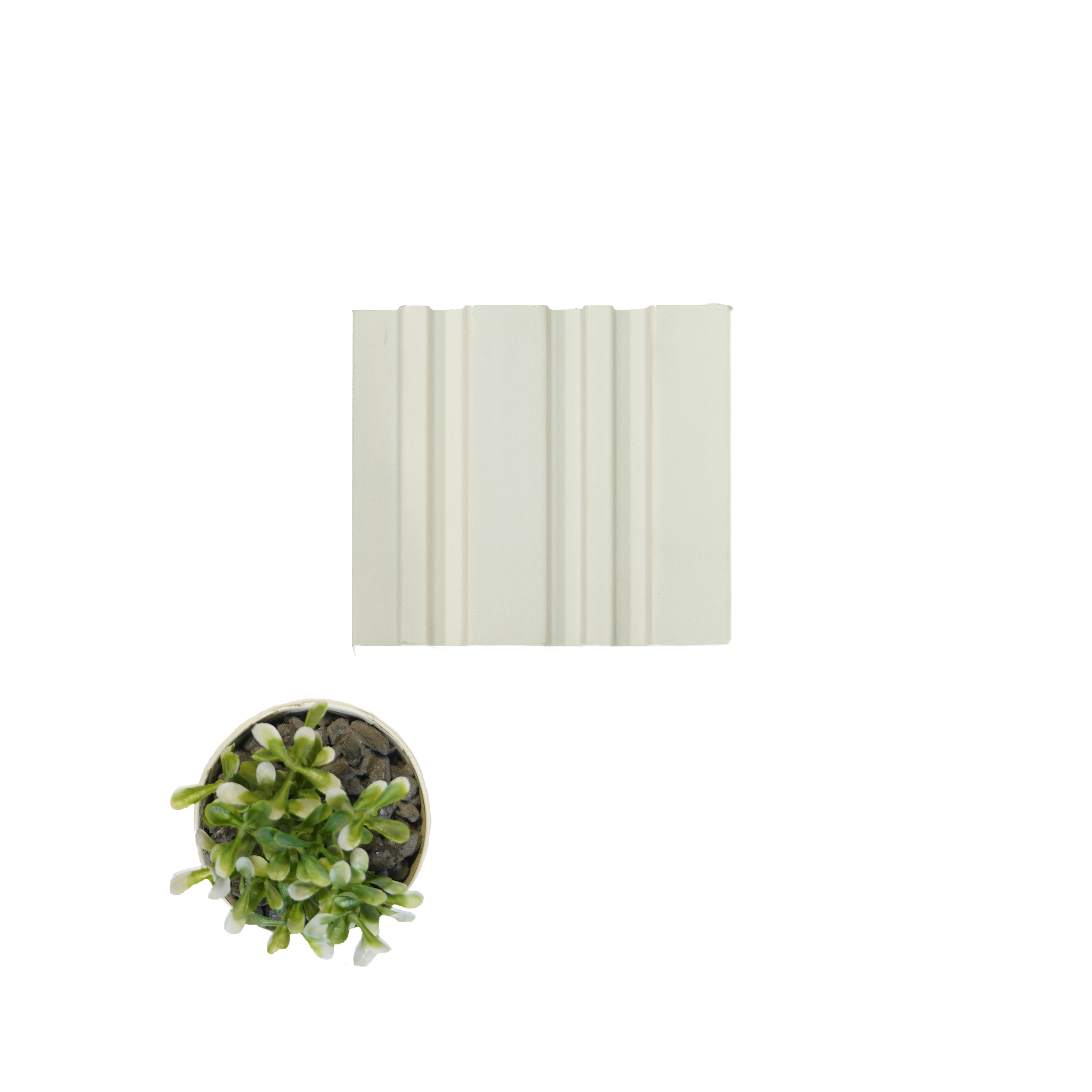 White Plain Colour Louver InfiColor 2027 An Infinite Palette of Colors 8 ft x 4.9 inch Charcoal Panel - 12 mm | Suitable for Feature Wall, TV Unit & Living Room | Width is Subjected to 5% Variation