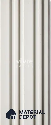 White Plain Colour Louver InfiColor 2027 An Infinite Palette of Colors 8 ft x 4.9 inch Charcoal Panel - 12 mm | Suitable for Feature Wall, TV Unit & Living Room | Width is Subjected to 5% Variation