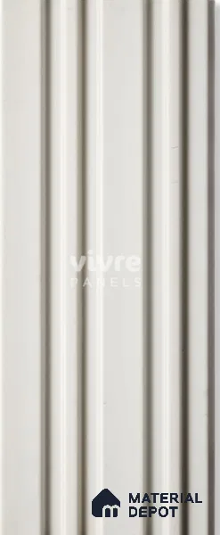 White Plain Colour Louver InfiColor 2027 An Infinite Palette of Colors 8 ft x 4.9 inch Charcoal Panel - 12 mm | Suitable for Feature Wall, TV Unit & Living Room | Width is Subjected to 5% Variation