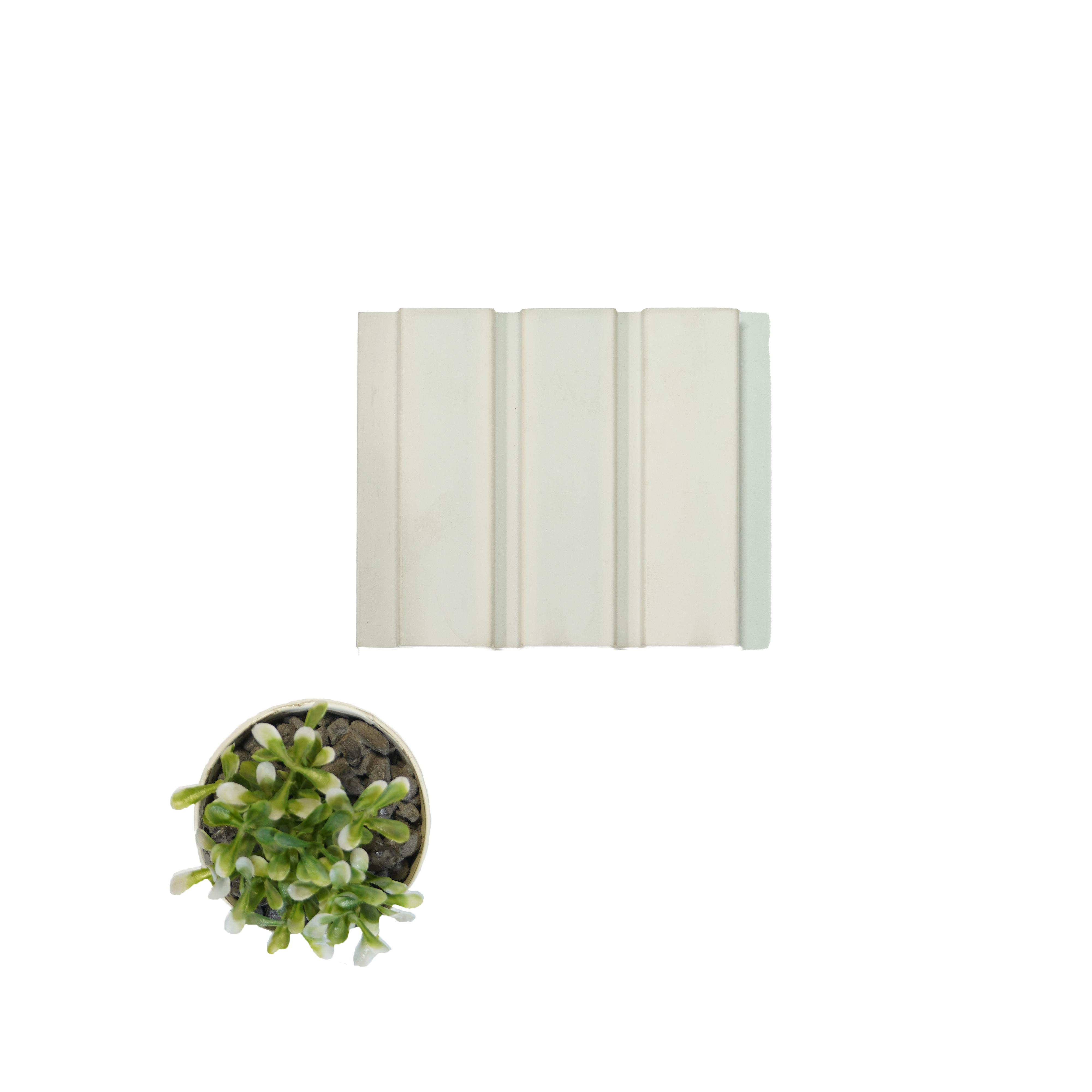 White Plain Colour Louver InfiColor 2034 An Infinite Palette of Colors 8 ft x 4.9 inch Charcoal Panel - 12 mm | Suitable for Feature Wall, TV Unit & Living Room | Width is Subjected to 5% Variation