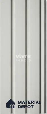 White Plain Colour Louver InfiColor 2034 An Infinite Palette of Colors 8 ft x 4.9 inch Charcoal Panel - 12 mm | Suitable for Feature Wall, TV Unit & Living Room | Width is Subjected to 5% Variation