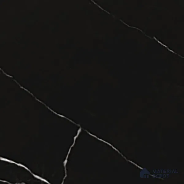Marble Floor & Wall Tile | TL 00683 Inky Black Matte Finish 4 ft x 2 ft Matte Finish Vitrified Tile - 9 mm | Suitable For Living Room, Bedroom, Dining Area