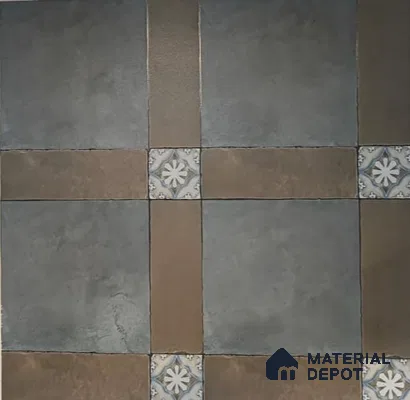 TL 05821 Inox Prime Green 600x600 mm Matte Finish Vitrified Wall & Floor Tile - 9 mm | Please Expect a Slight Variation of Pattern (Sample)