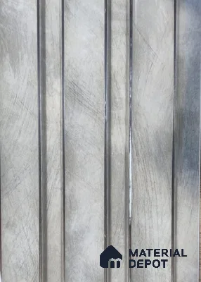 Grey Patterned Louver PN 05442 B 9.5 ft x 4.8 inch Charcoal Panel - 12 mm | Suitable for Feature Wall, TV Unit & Living Room | Width is Subjected to 5% Variation