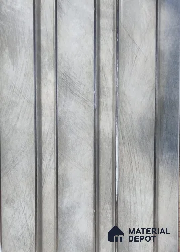 Grey Patterned Louver PN 05442 B 9.5 ft x 4.8 inch Charcoal Panel - 12 mm | Suitable for Feature Wall, TV Unit & Living Room | Width is Subjected to 5% Variation