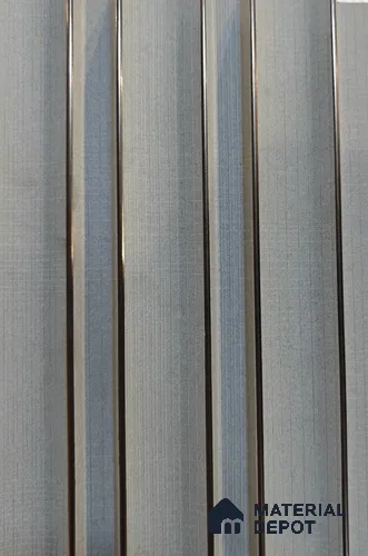 Patterned Louver PN 05442 9.5 ft x 4.8 inch Charcoal Panel - 12 mm | Suitable for Feature Wall, TV Unit & Living Room | Width is Subjected to 5% Variation