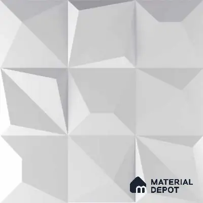 3D Wall Tile TL 01433 A Dusk White 300 x 300 mm Ceramic Glazed Matte Finish Tile - 9 mm