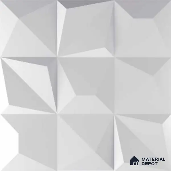 3D Wall Tile TL 01433 A Dusk White 300 x 300 mm Ceramic Glazed Matte Finish Tile - 9 mm