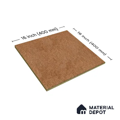 Budget Friendly Stone Look Value for Money Parking Stone Punch Floor Tile 16 x 16 inch | TL 00875 A | Vitrified Matte Finish Tile - 12 mm | Suitable For Parking, Outdoor, Balcony & Terrace | Pattern Alignment May Vary | 2-3 mm Spacer is Mandatory
