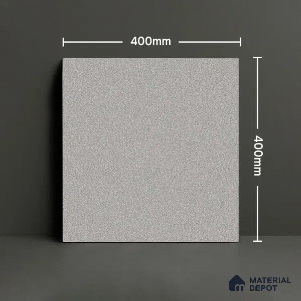 TL 00875 C Slate Grey 16 x 16 inch Matte Finish Heavy Duty Vitrified Parking Floor Tile - 12 mm | Pattern Alignment May Vary | 2-3 mm Spacer is Mandatory