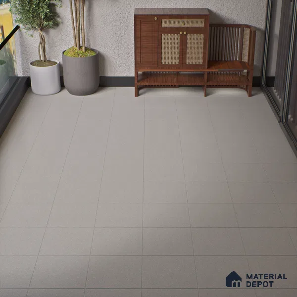 TL 00875 C Slate Grey 16 x 16 inch Matte Finish Heavy Duty Vitrified Parking Floor Tile - 12 mm | Pattern Alignment May Vary | 2-3 mm Spacer is Mandatory
