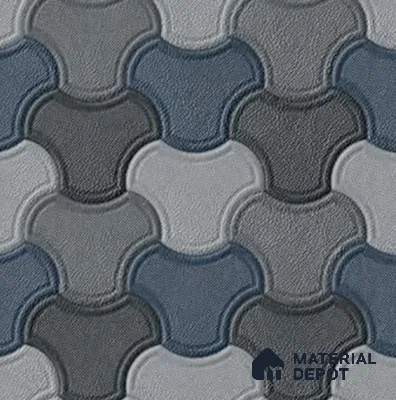 Parking Floor Tile TL 00876 B Smoky Grey | 16 x 16 inch | Anti Skid Matte Finish Heavy Duty Vitrified Tile - 12 mm | Suitable For Outdoor, Terrace, Balcony | Pattern Alignment May Vary | 2-3 mm Spacer is Mandatory