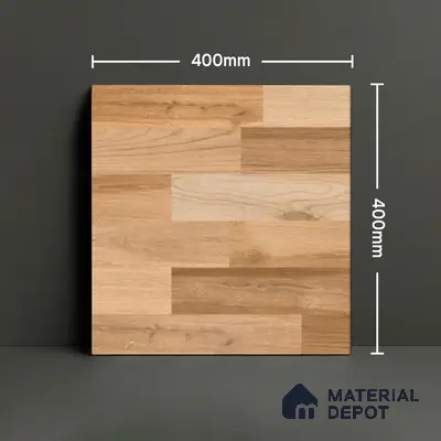 Parking Floor Tile TL 00881 Latte Beige | 16 x 16 inch | Anti Slip Matte Finish Heavy Duty Vitrified Tile - 12 mm | Suitable For High Traffic Areas, Terrace, Balcony | Pattern Alignment May Vary | 2-3 mm Spacer is Mandatory