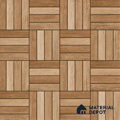 Parking Floor Tile TL 00879 A Oragnic Brown | 16 x 16 inch | Anti Skid Matte Finish Heavy Duty Vitrified Tile - 12 mm | Suitable For High Traffic Areas, Terrace, Balcony | Pattern Alignment May Vary | 2-3 mm Spacer is Mandatory