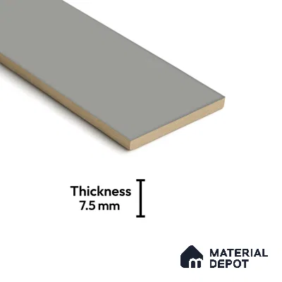 Subway Wall Tile TL 04967 F El Clasico Plain Moonlight Grey 12 x 4 inch Ceramic Glossy Finish - 7.5 mm | Suitable for Highlighter Walls, Foyer, Bathroom, Kitchen Wall & Backsplashes (Sample)
