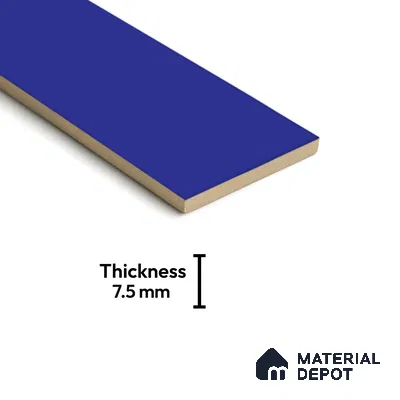 Subway Wall Tile TL 04967 H El Clasico Plain Fiji Blue 12 x 4 inch Ceramic Glossy Finish - 7.5 mm | Suitable for Highlighter Walls, Foyer, Bathroom, Kitchen Wall & Backsplashes
