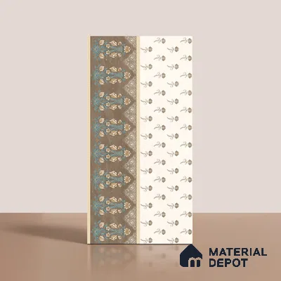 Highlighter Wall Tile TL 08543 C | 4 ft x 2 ft Full Body Dry Granula Plus Matte Finish Vitrified Tile - 10 mm | 4 Random Design | Suitable for Living Room, Bedroom, Bathroom & Kitchen